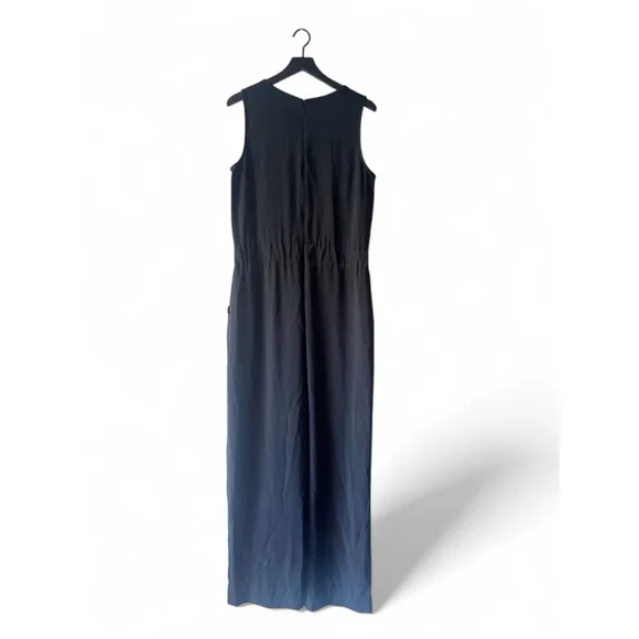 Cabi Black Zip Front Sleeveless Jumpsuit Size 12